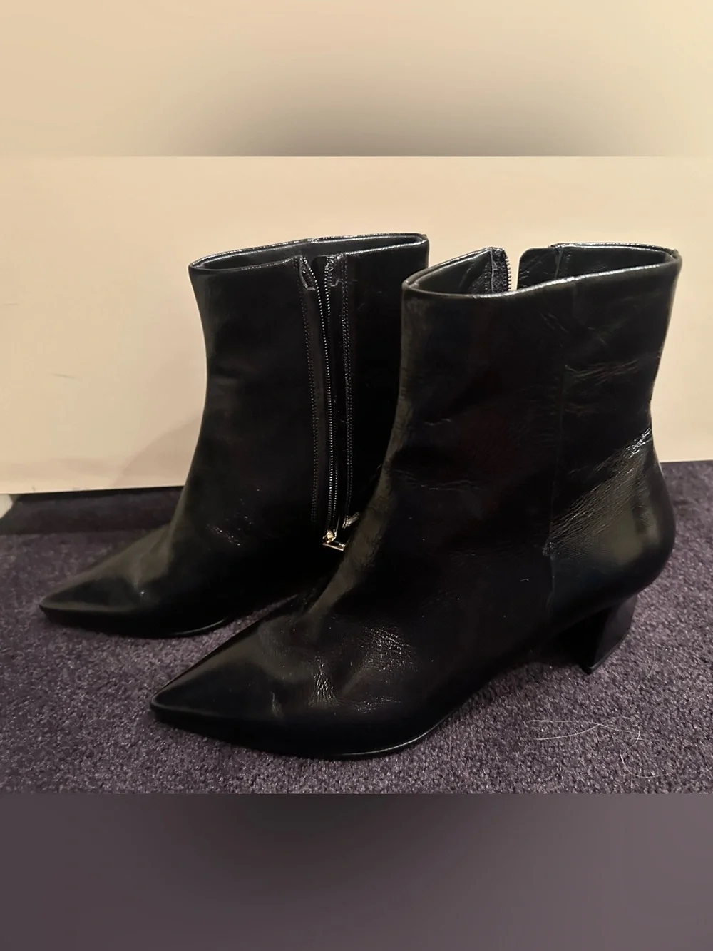 Tamara Mellon Leather Pointed Toe Ankle Boots 37.5 US7.5 NEW $595